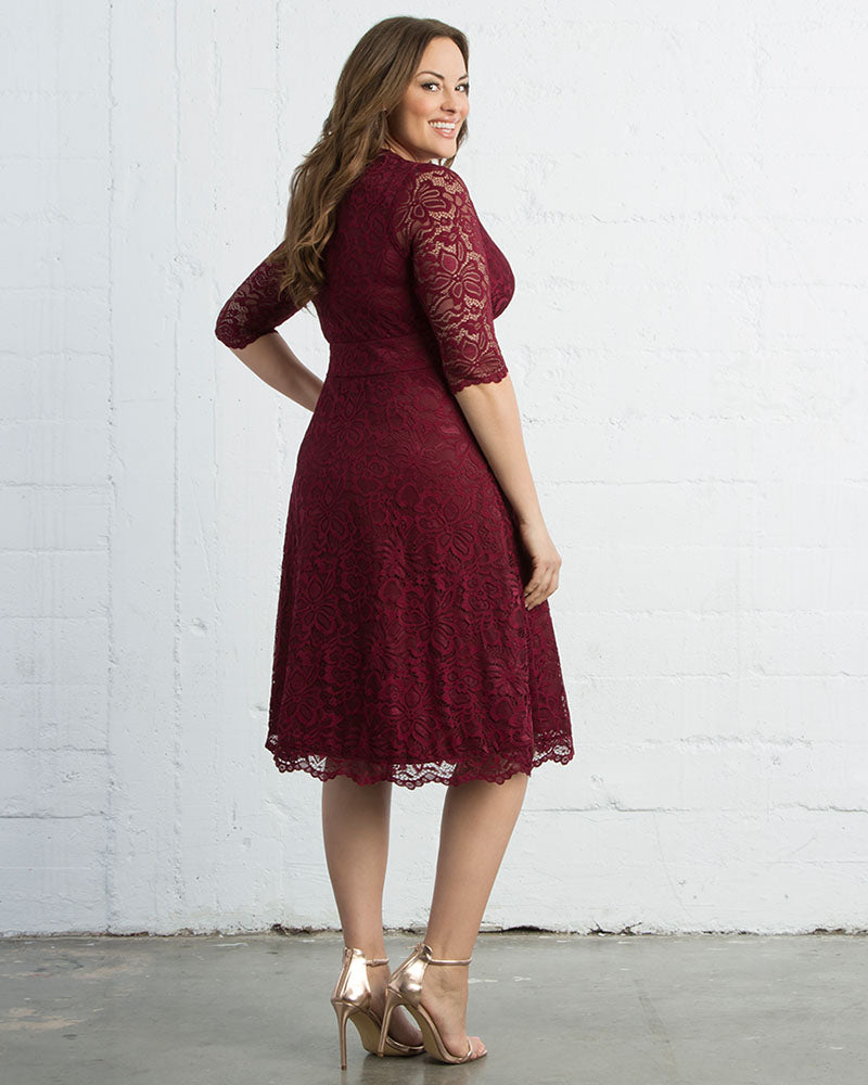 Plus Size Mademoiselle Lace Cocktail Dress