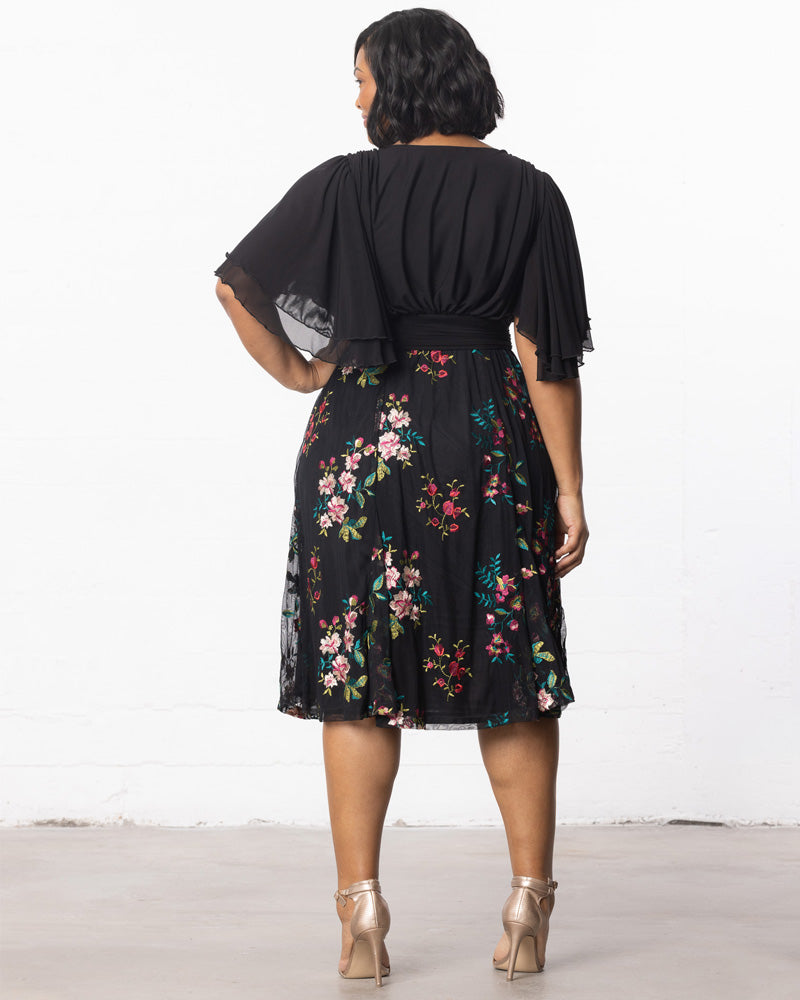 Plus Size Lillian Embroidered Cocktail Dress