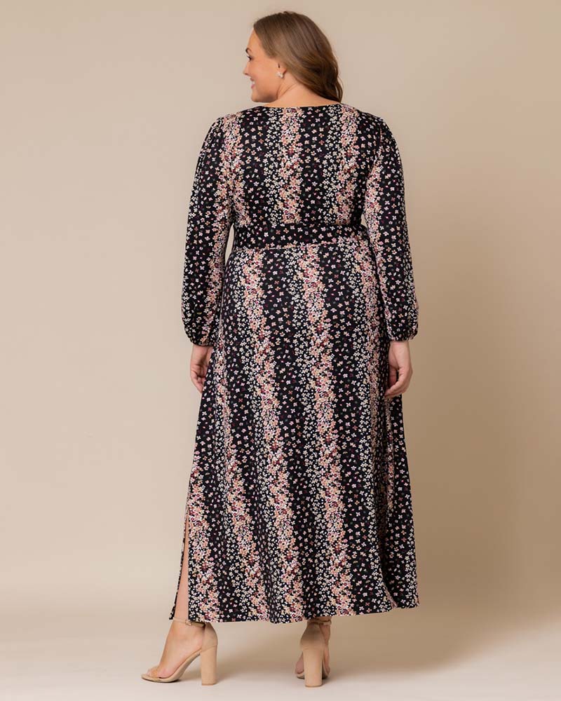 Plus Size Kelsey Long Sleeve Maxi Dress