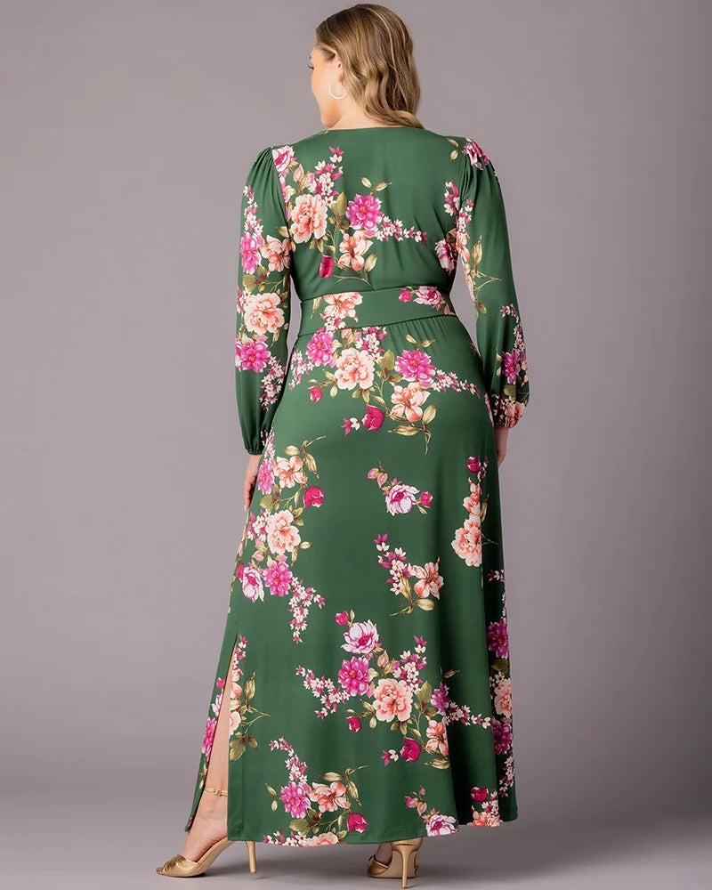 Plus Size Kelsey Long Sleeve Maxi Dress