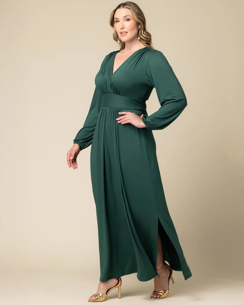 Plus Size Kelsey Long Sleeve Maxi Dress