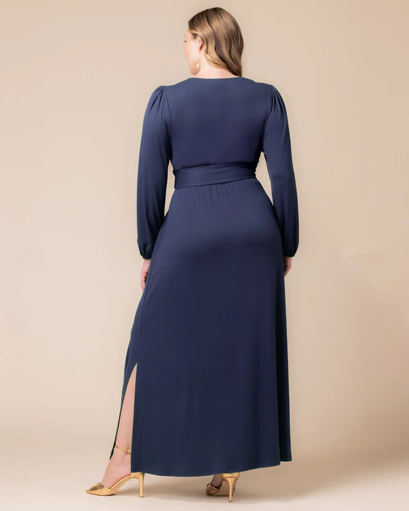 Plus Size Kelsey Long Sleeve Maxi Dress