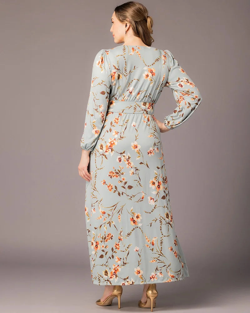 Plus Size Kelsey Long Sleeve Maxi Dress