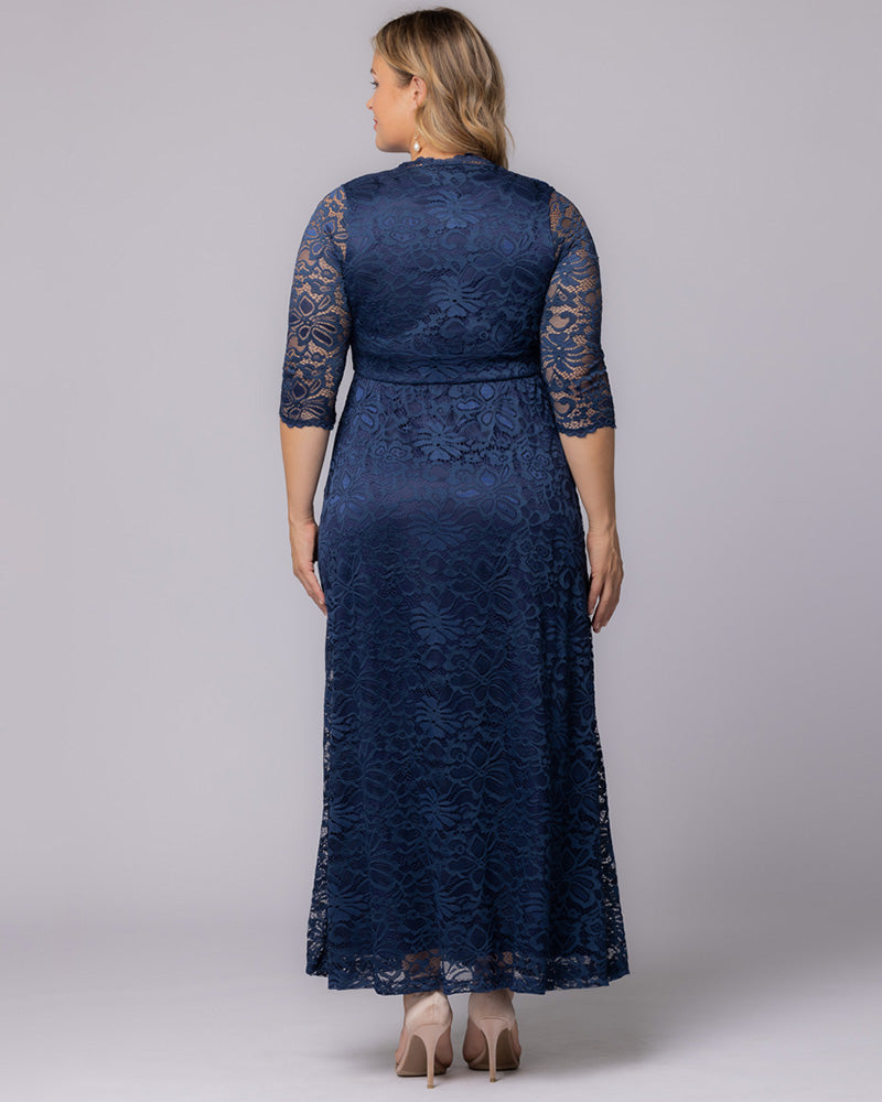 Plus Size Maria Lace Evening Gown