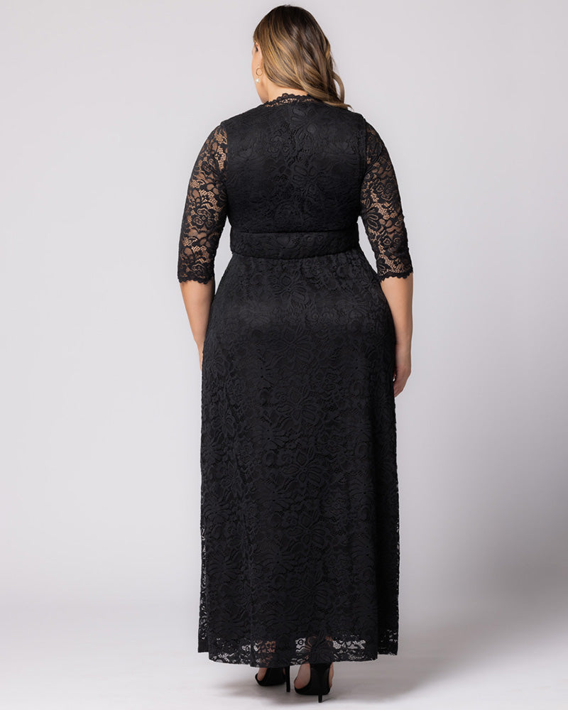 Plus Size Maria Lace Evening Gown