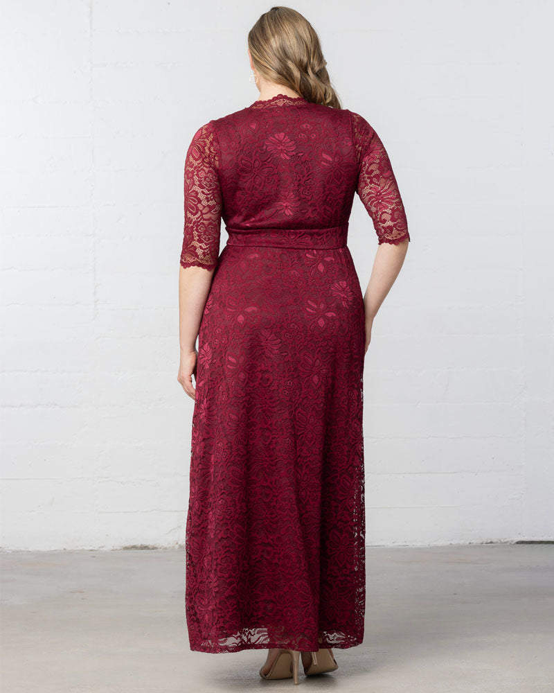 Plus Size Maria Lace Evening Gown