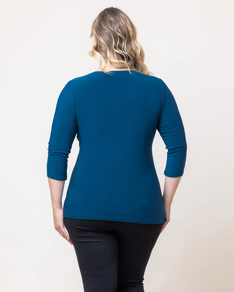 Plus Size Femme Fatale Faux Wrap Top