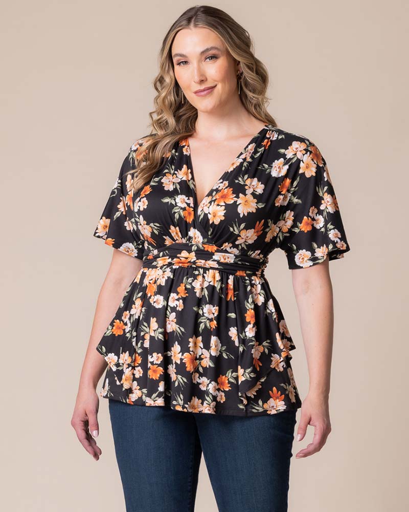 Plus Size Encore Print Blouse