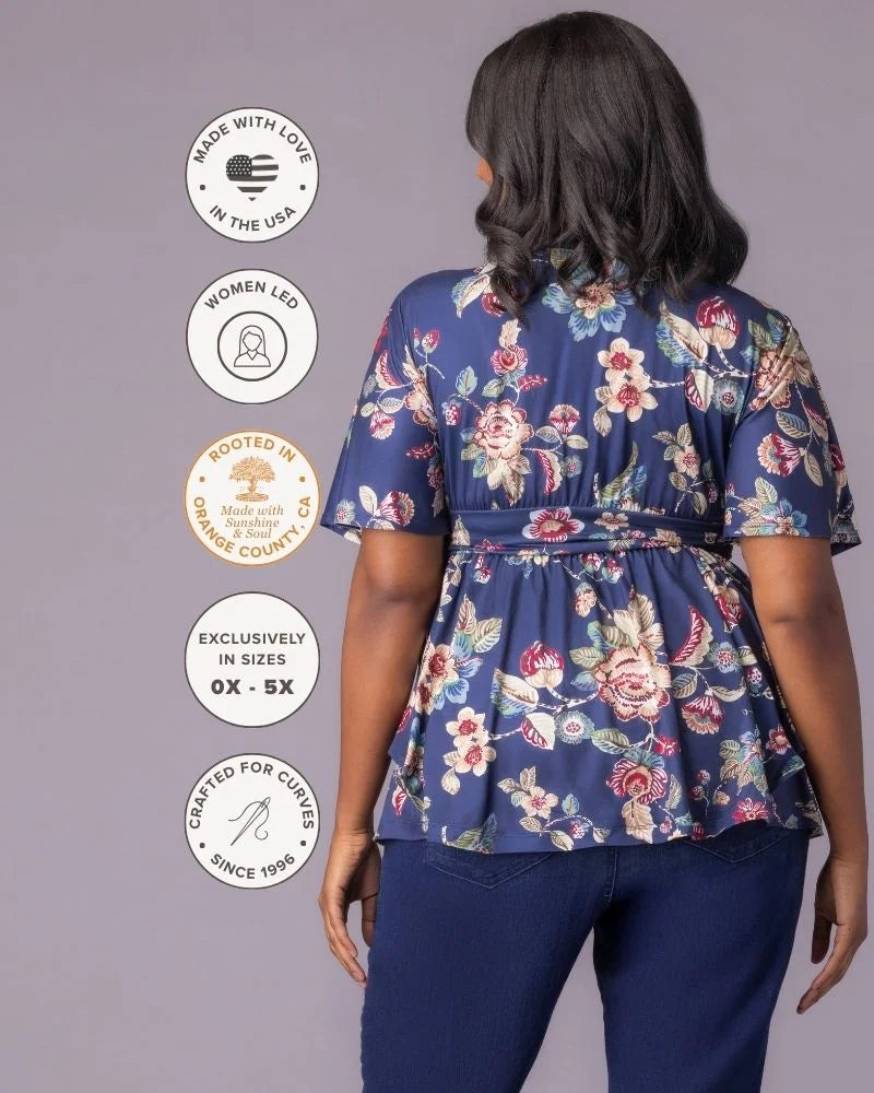 Plus Size Encore Print Blouse