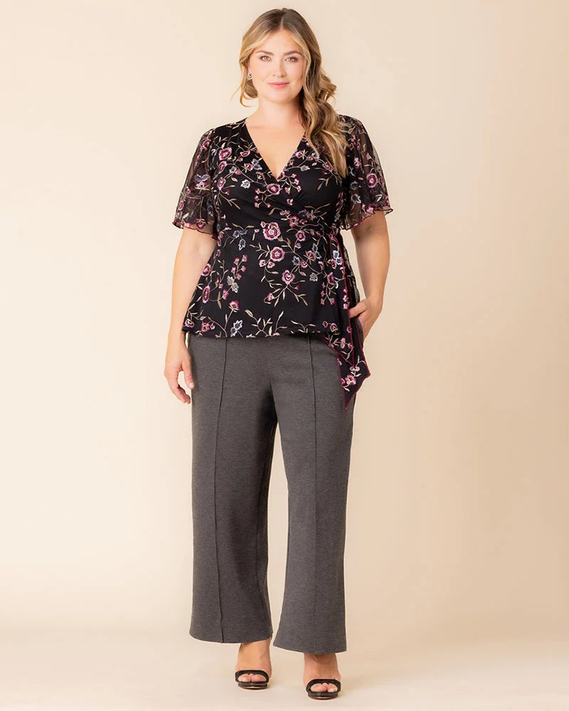Plus Size Polished Ponte Pants