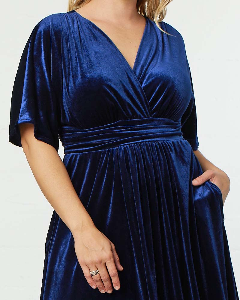 Plus Size Verona Velvet Evening Gown