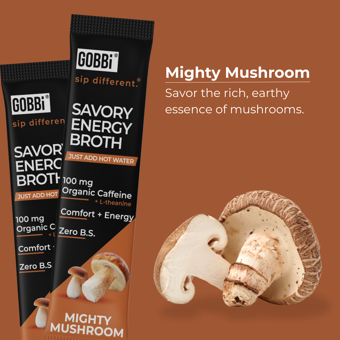 Savory Energy Broth Mighty Mushroom - 10 Or 20 Pack
