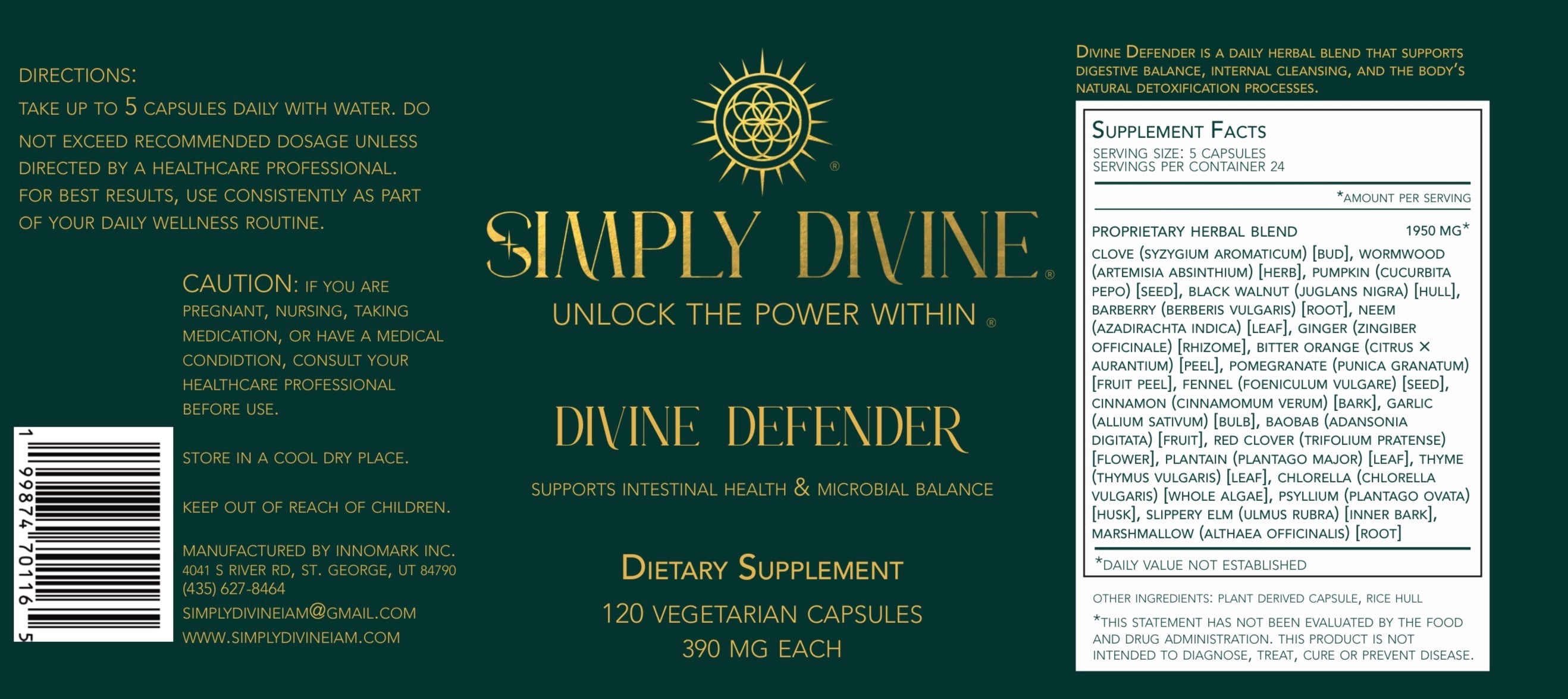 Parasite Cleanse Herbal Supplement - Divine Defender