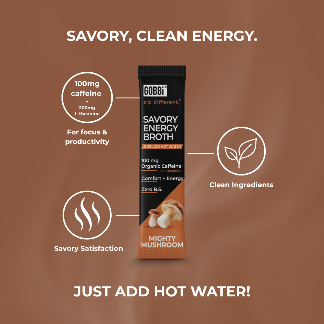 Savory Energy Broth Mighty Mushroom - 10 Or 20 Pack