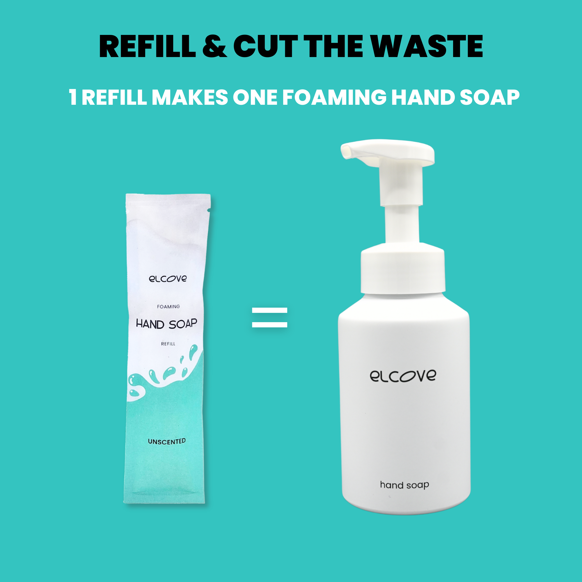 Plastic-Free Foaming Hand Soap Starter Set - Unscented