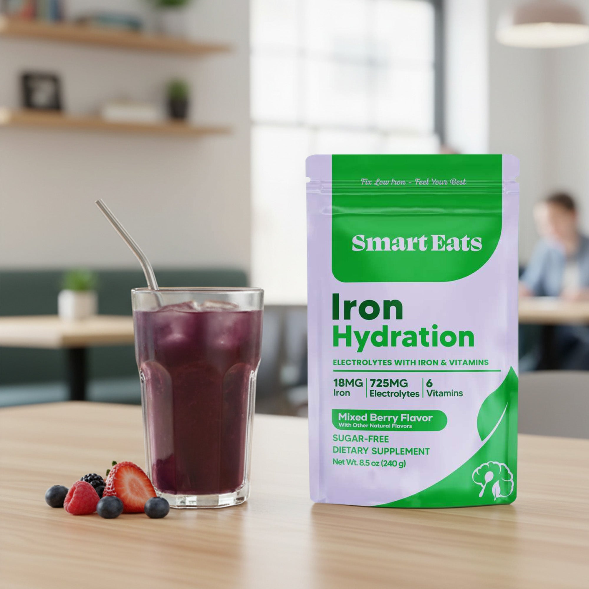 Iron Electrolyte Powder - Mixed Berry Sugar Free