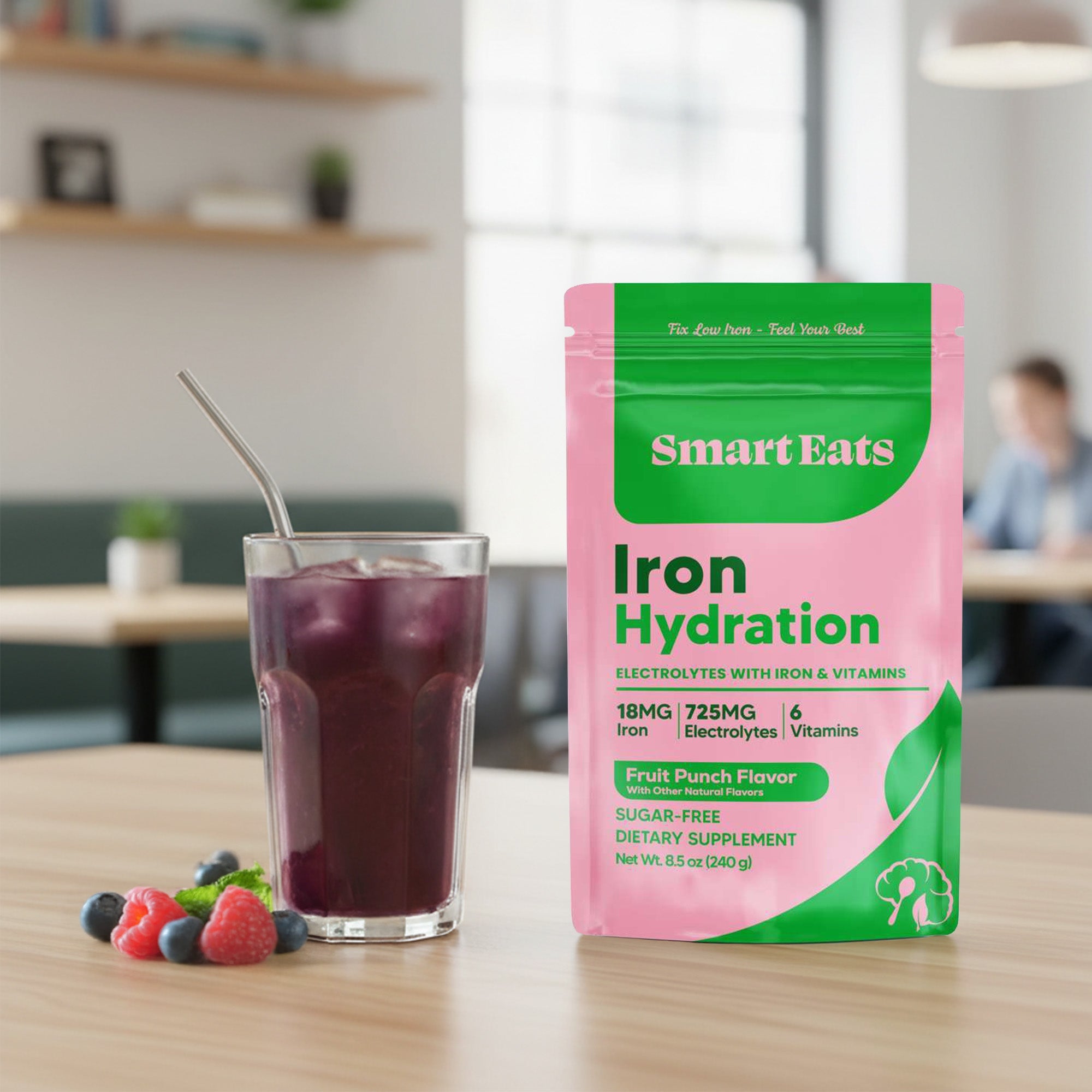 Iron Electrolyte Powder - Fruit Punch Sugar Free