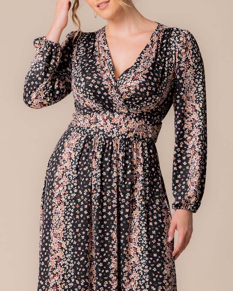 Plus Size Kelsey Long Sleeve Maxi Dress