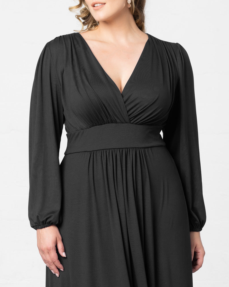 Plus Size Kelsey Long Sleeve Maxi Dress