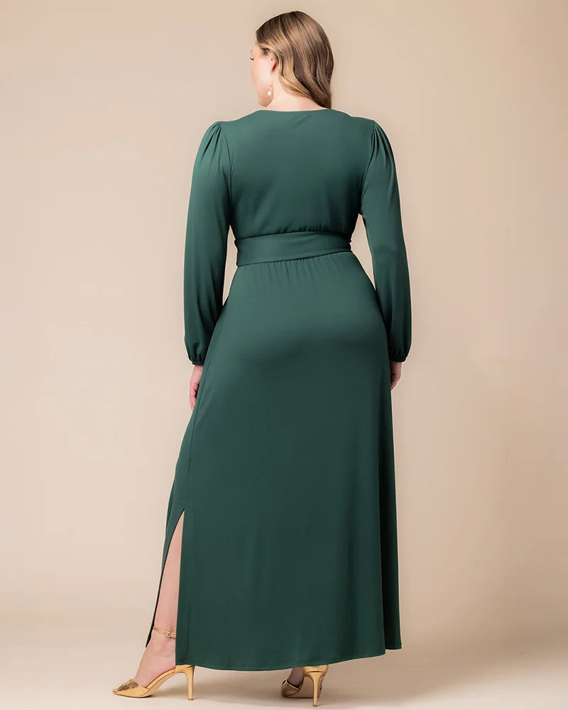 Plus Size Kelsey Long Sleeve Maxi Dress