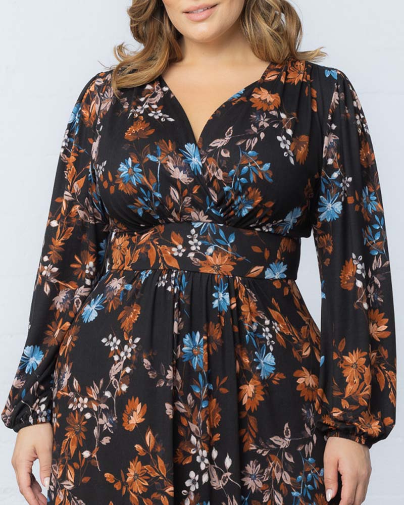 Plus Size Kelsey Long Sleeve Maxi Dress