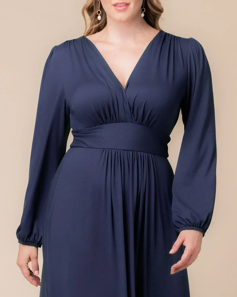 Plus Size Kelsey Long Sleeve Maxi Dress