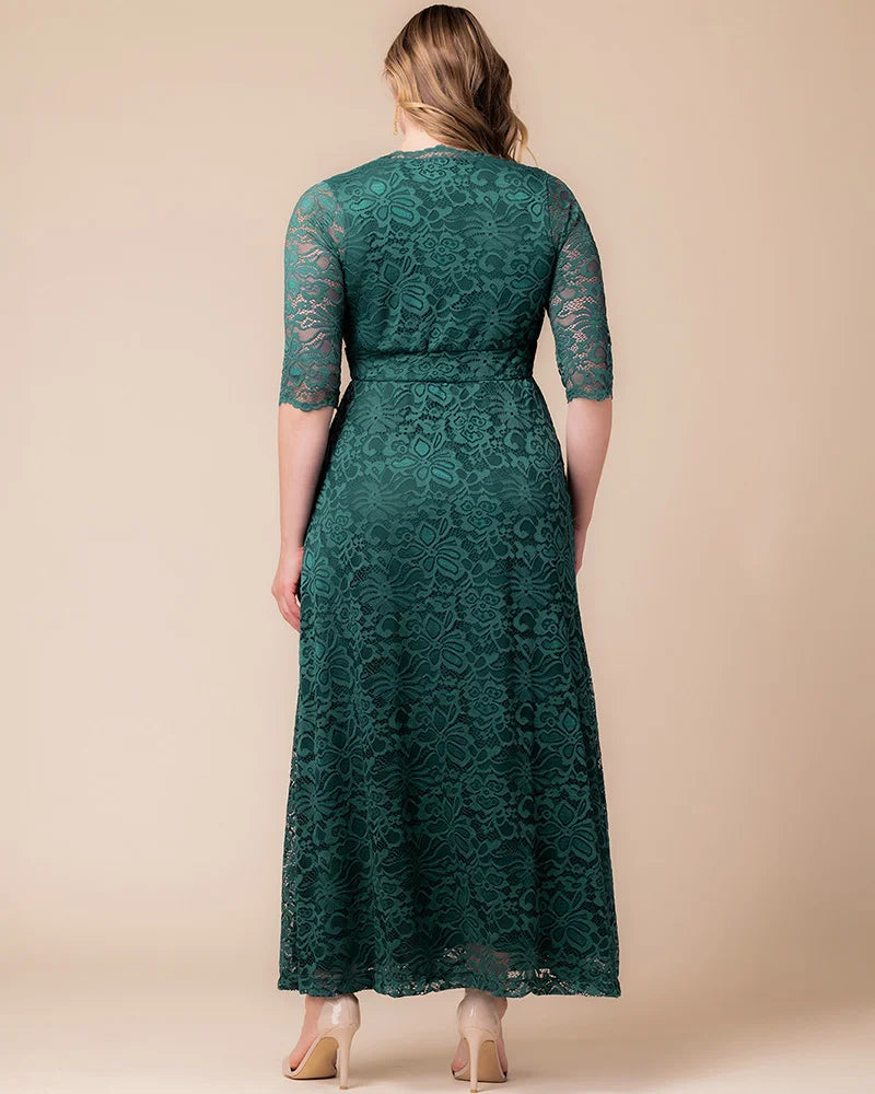 Plus Size Maria Lace Evening Gown