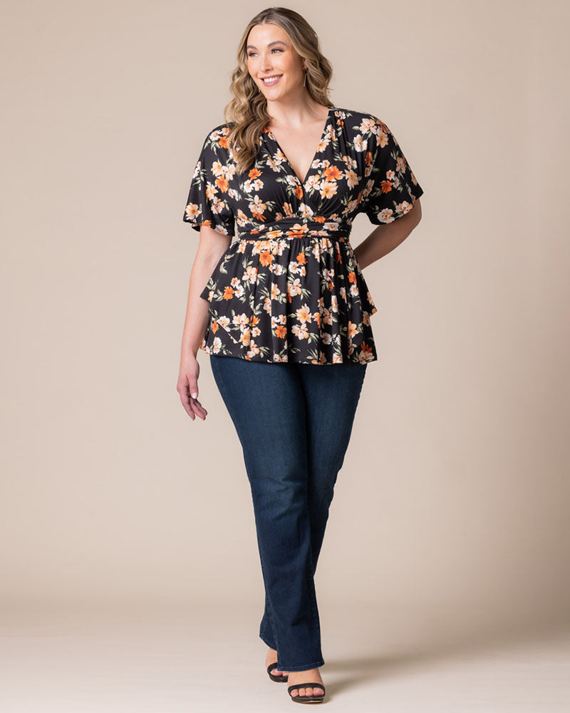 Plus Size Encore Print Blouse