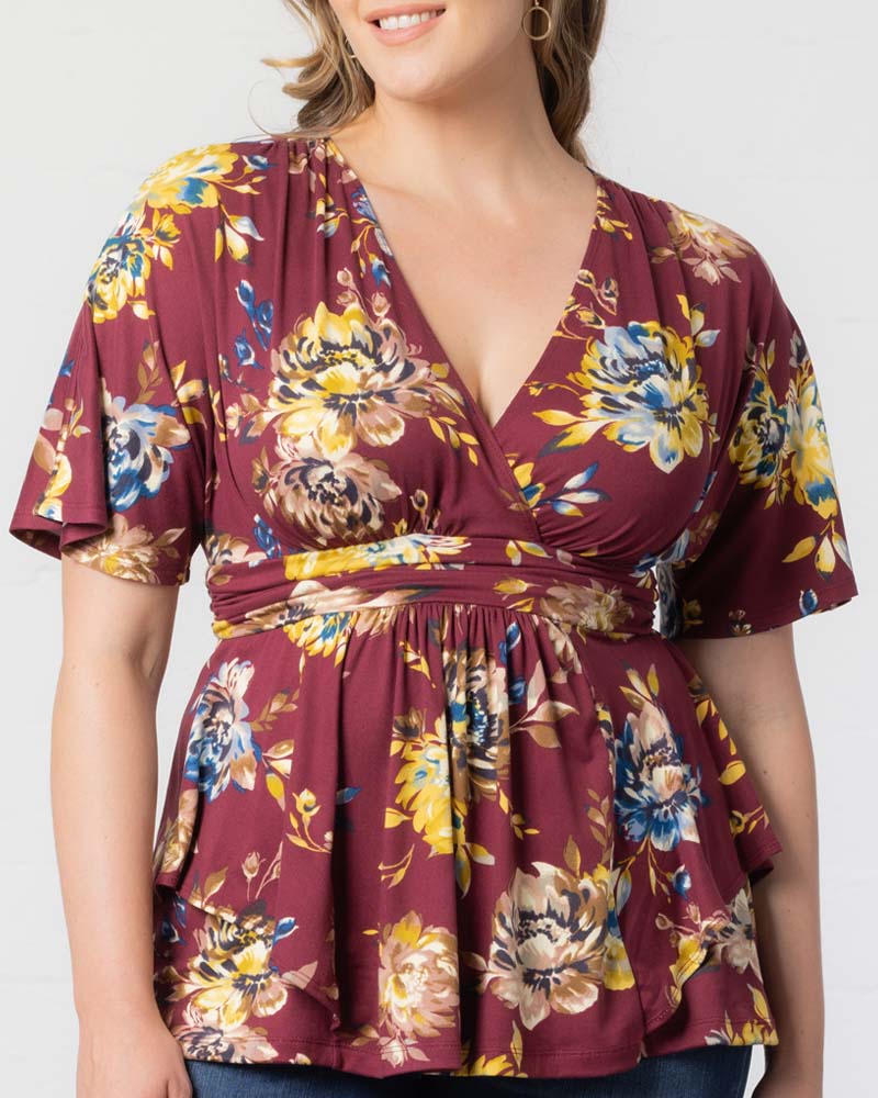 Plus Size Encore Print Blouse