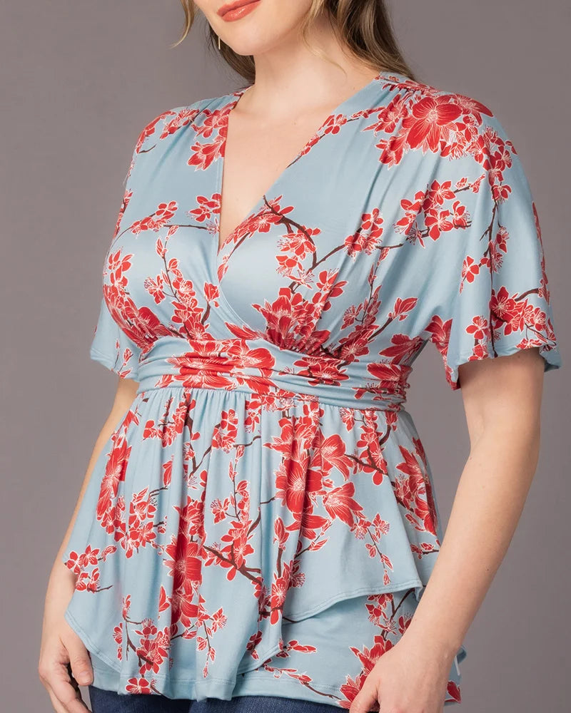 Plus Size Encore Print Blouse