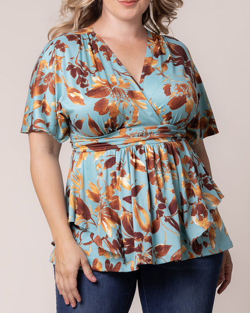 Plus Size Encore Print Blouse