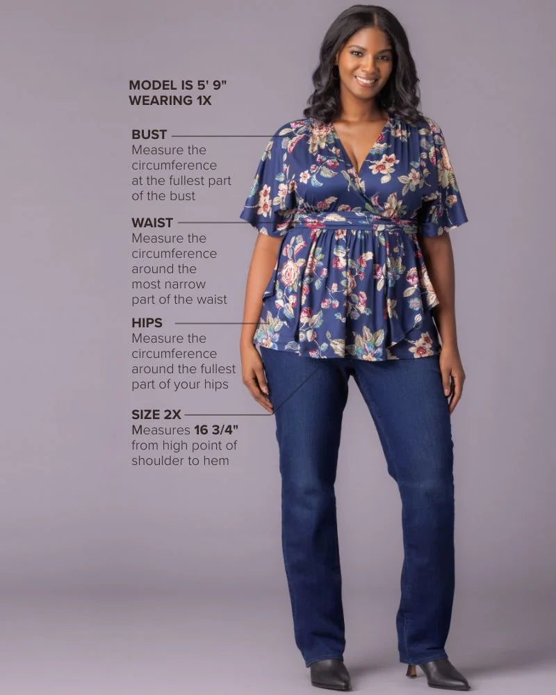Plus Size Encore Print Blouse