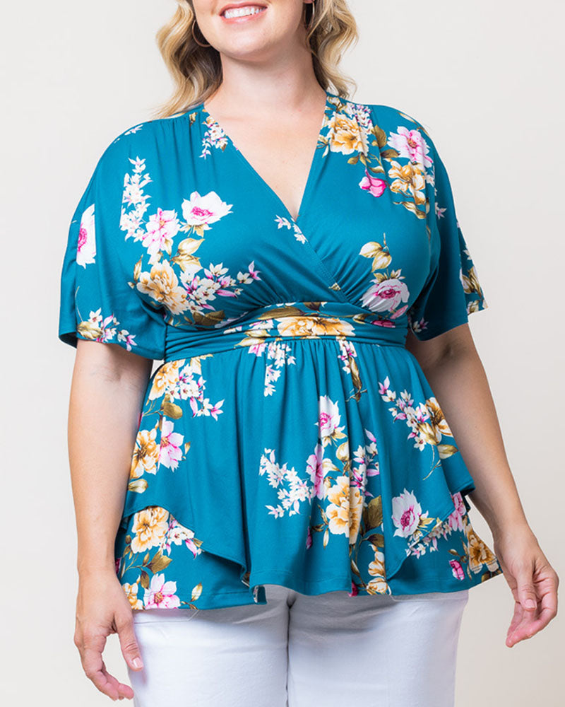 Plus Size Encore Print Blouse