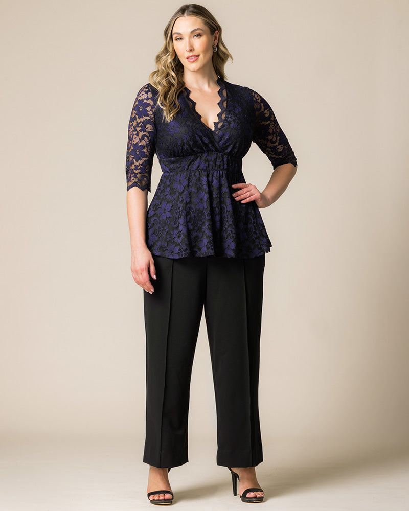 Plus Size Polished Ponte Pants