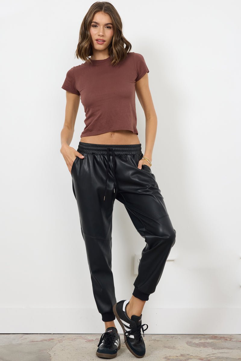 Basic Fitted Crop Cotton Tee