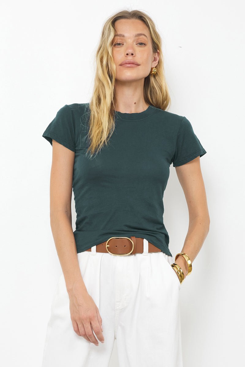 Basic Capped Sleeve Baby Cotton Tee