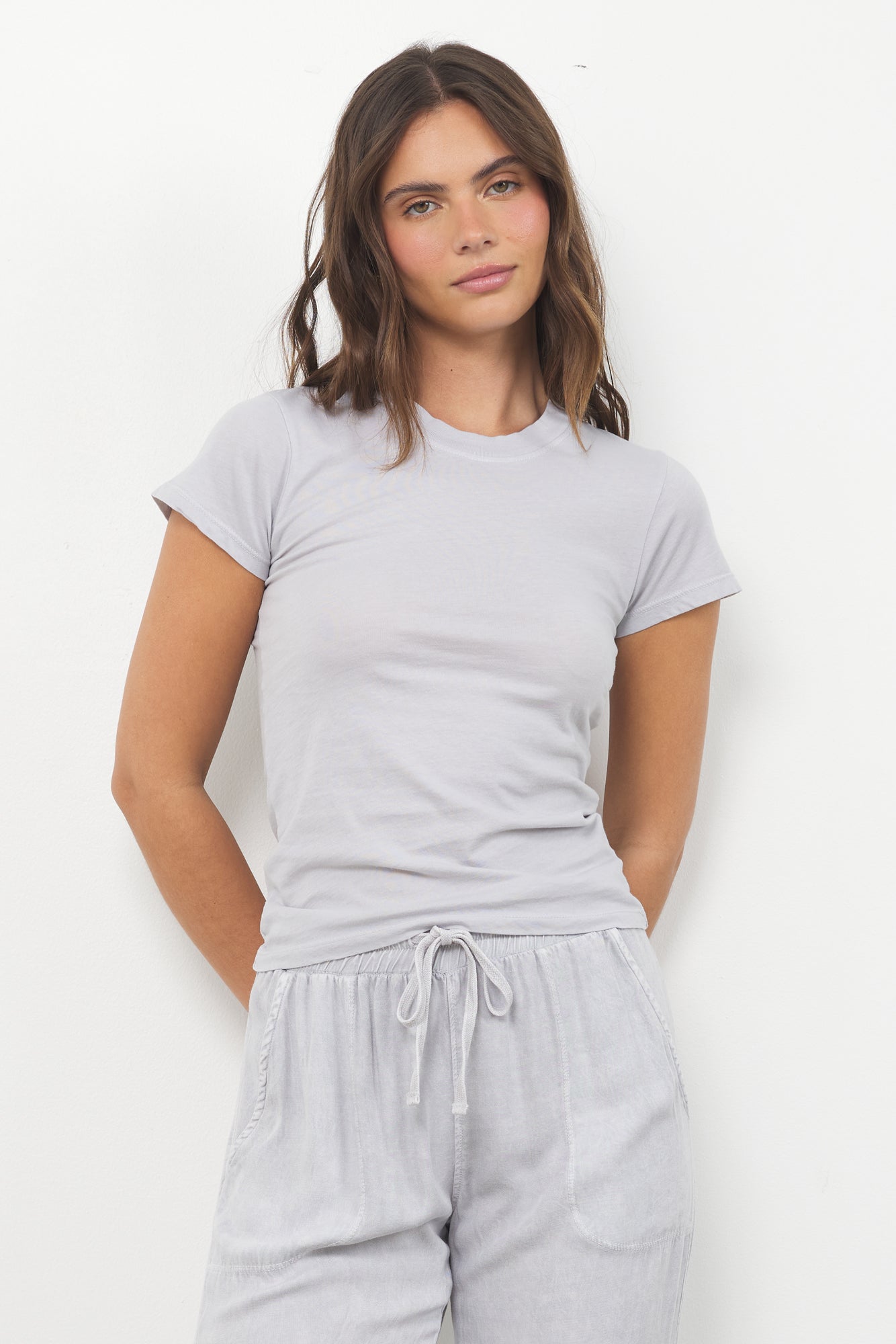 Basic Capped Sleeve Baby Cotton Tee