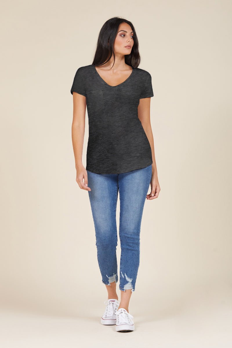 V-Neck Slim Fit Pocket Tee