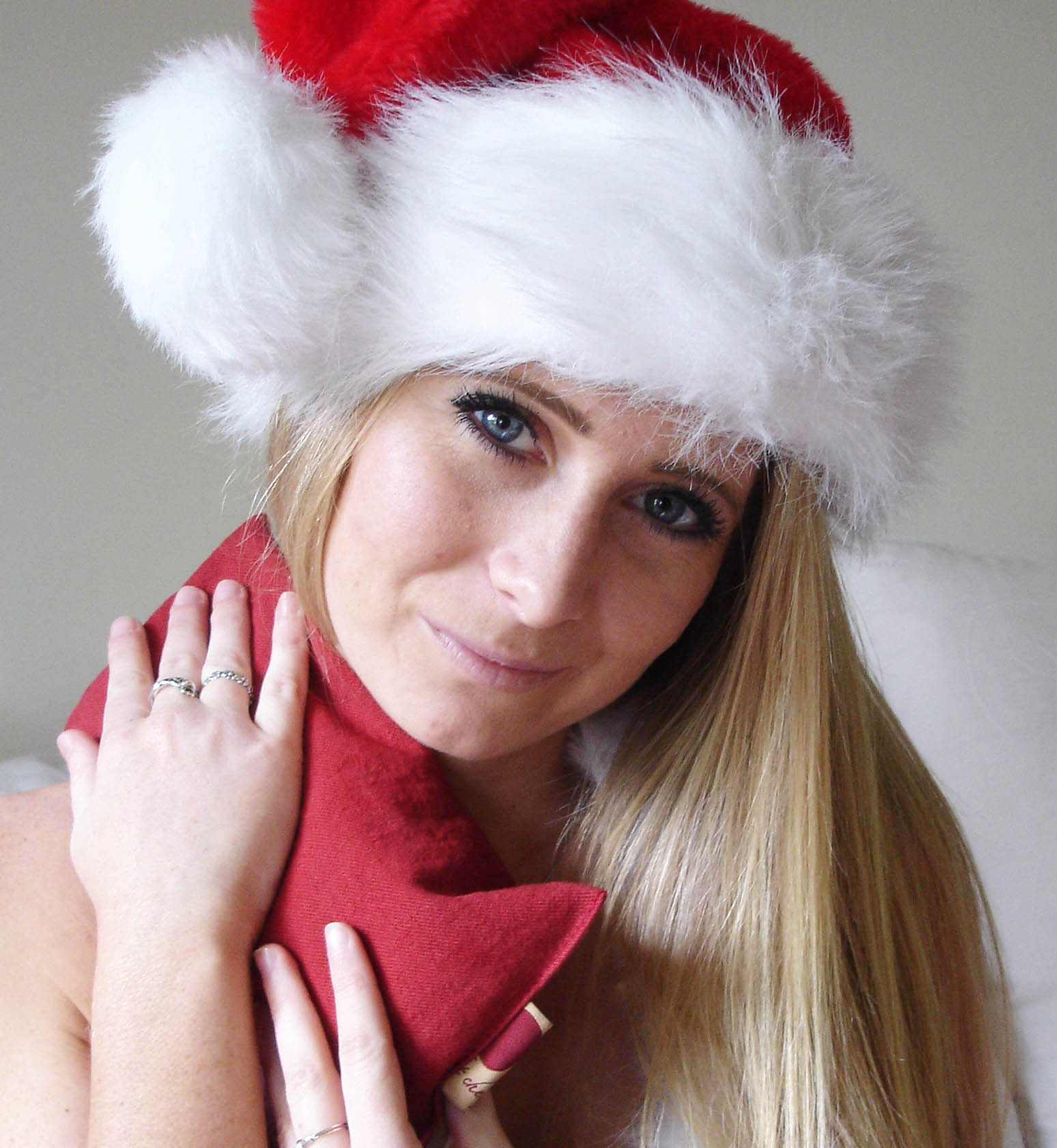 Hot Cherry Neck Wrap - Plush Red Ultra-Suede