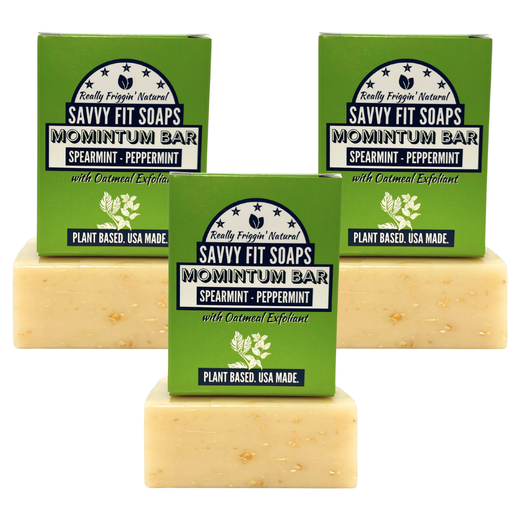 Momintum Natural Bar Soap Trio - Oatmeal & Mint