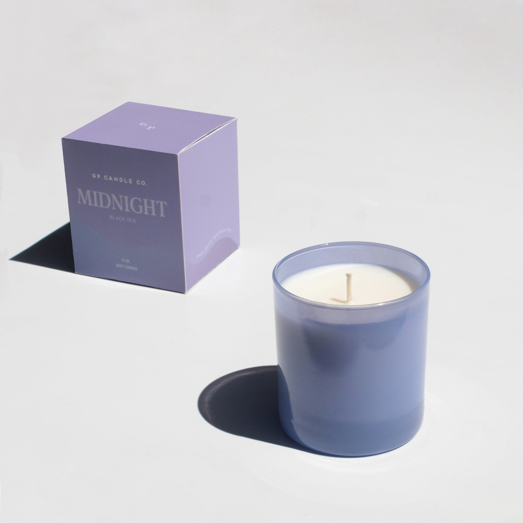 Midnight 9 oz. Hue Soy Candle - Black Iris