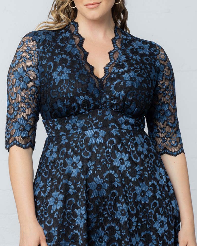 Plus Size Mon Cherie Lace Dress