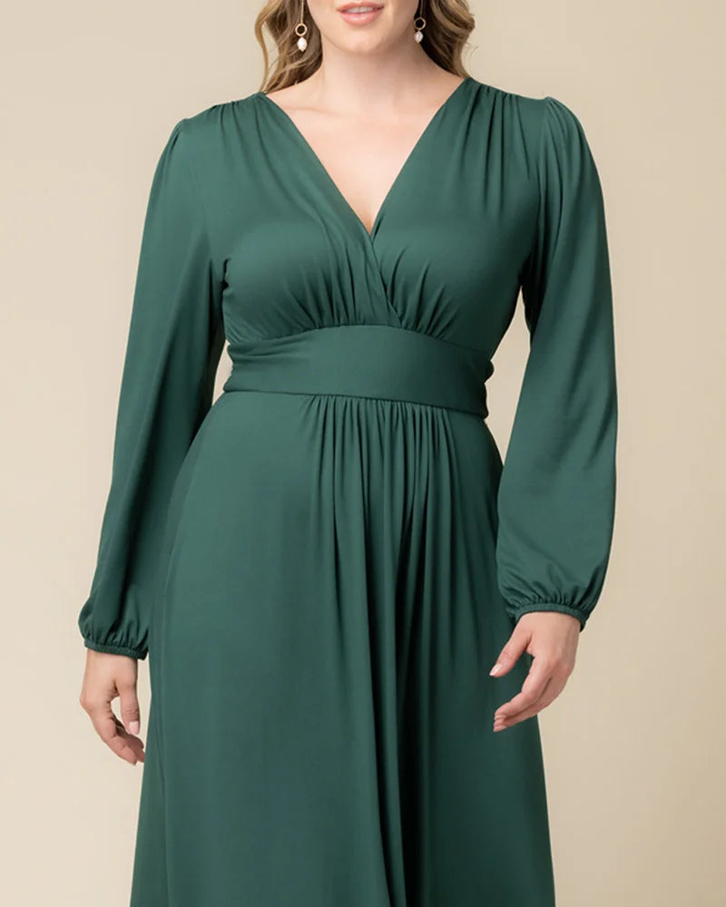 Plus Size Kelsey Long Sleeve Maxi Dress