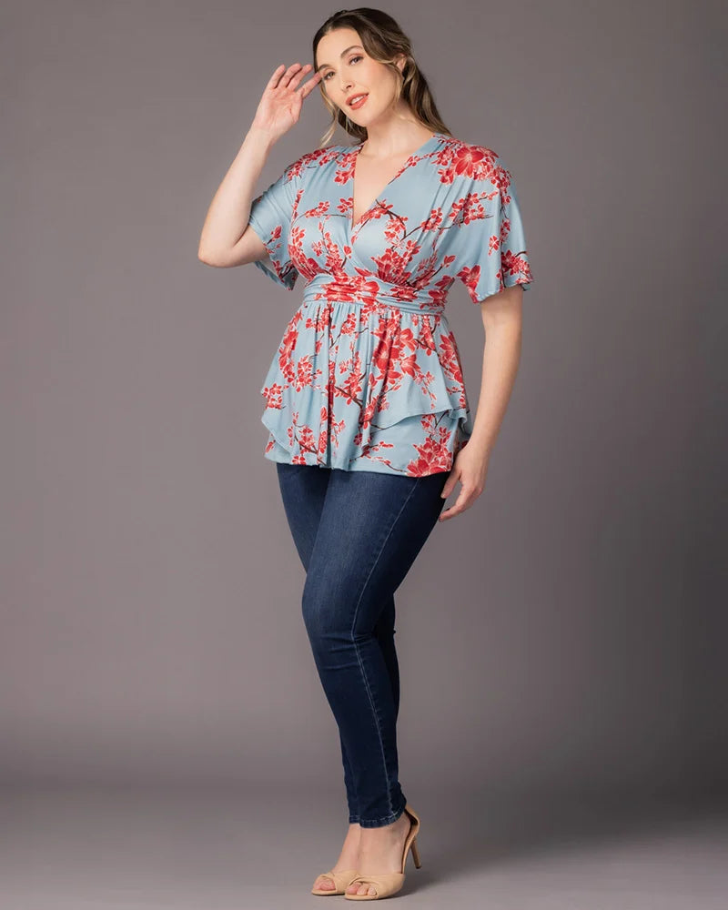 Plus Size Encore Print Blouse