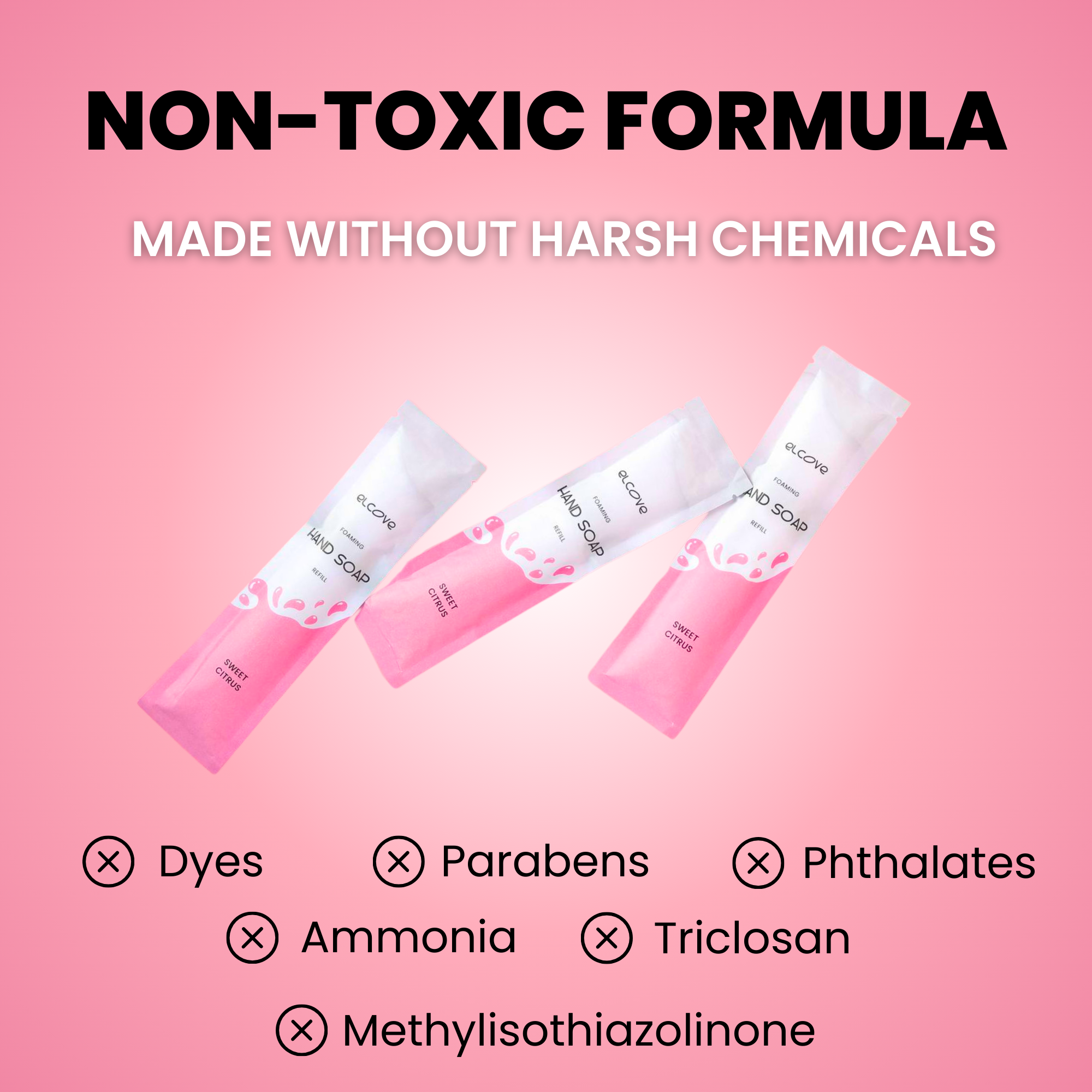 Plastic-Free Foaming Hand Soap Refills - Citrus, 5/10/15