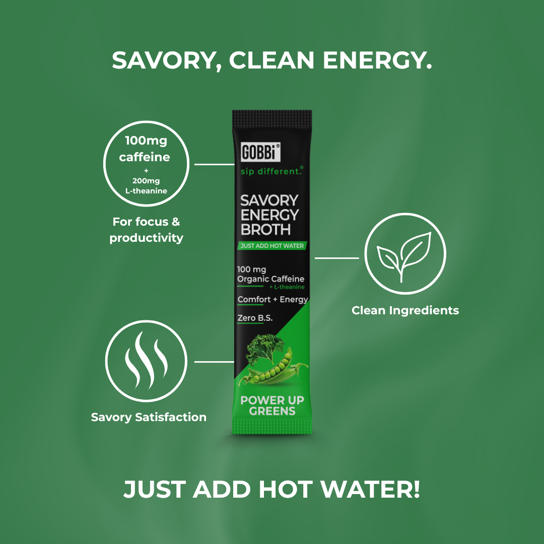 Savory Energy Broth Power Greens - 10 Or 20 Pack