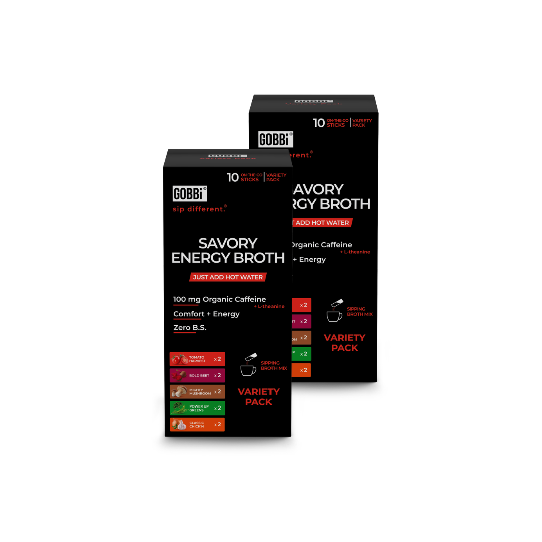 Savory Energy Broth Variety Pack - 10 Or 20 Pack