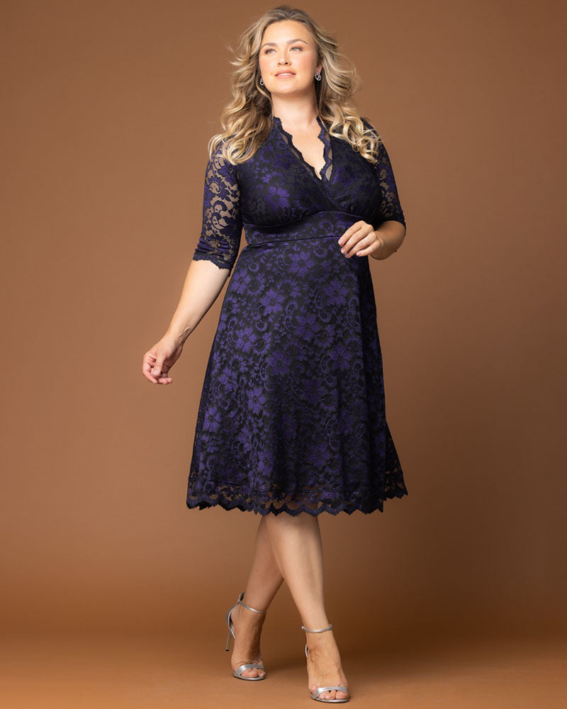 Plus Size Mon Cherie Lace Dress
