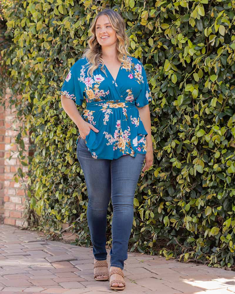 Plus Size Encore Print Blouse