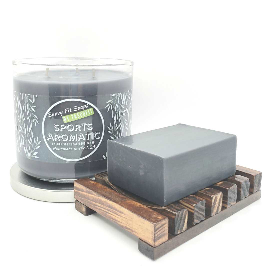 Sport Aromatic Handcrafted Soy Candle - Eucalyptus - 18 Oz